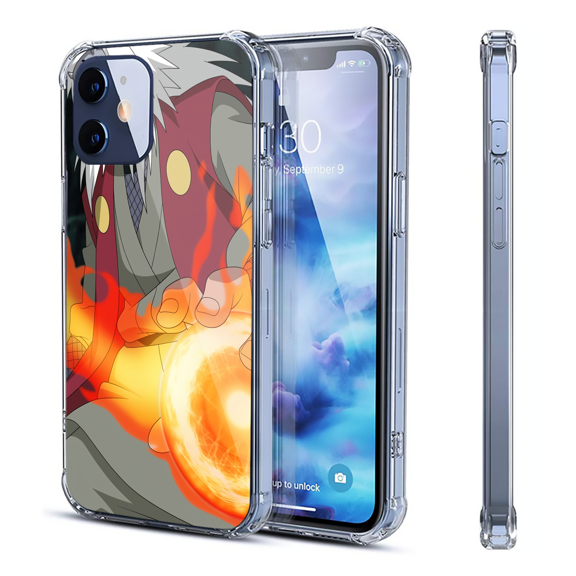 （画像用） NARUTO -ナルト- NARUTO -ナルト- 疾風伝 【iPhone 12シリーズ対応】透明スマホケース（クリアソフトケース）